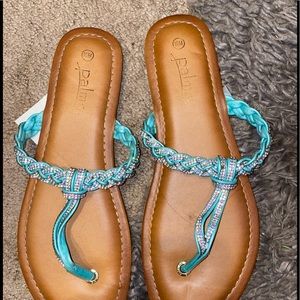 Teal Sandals